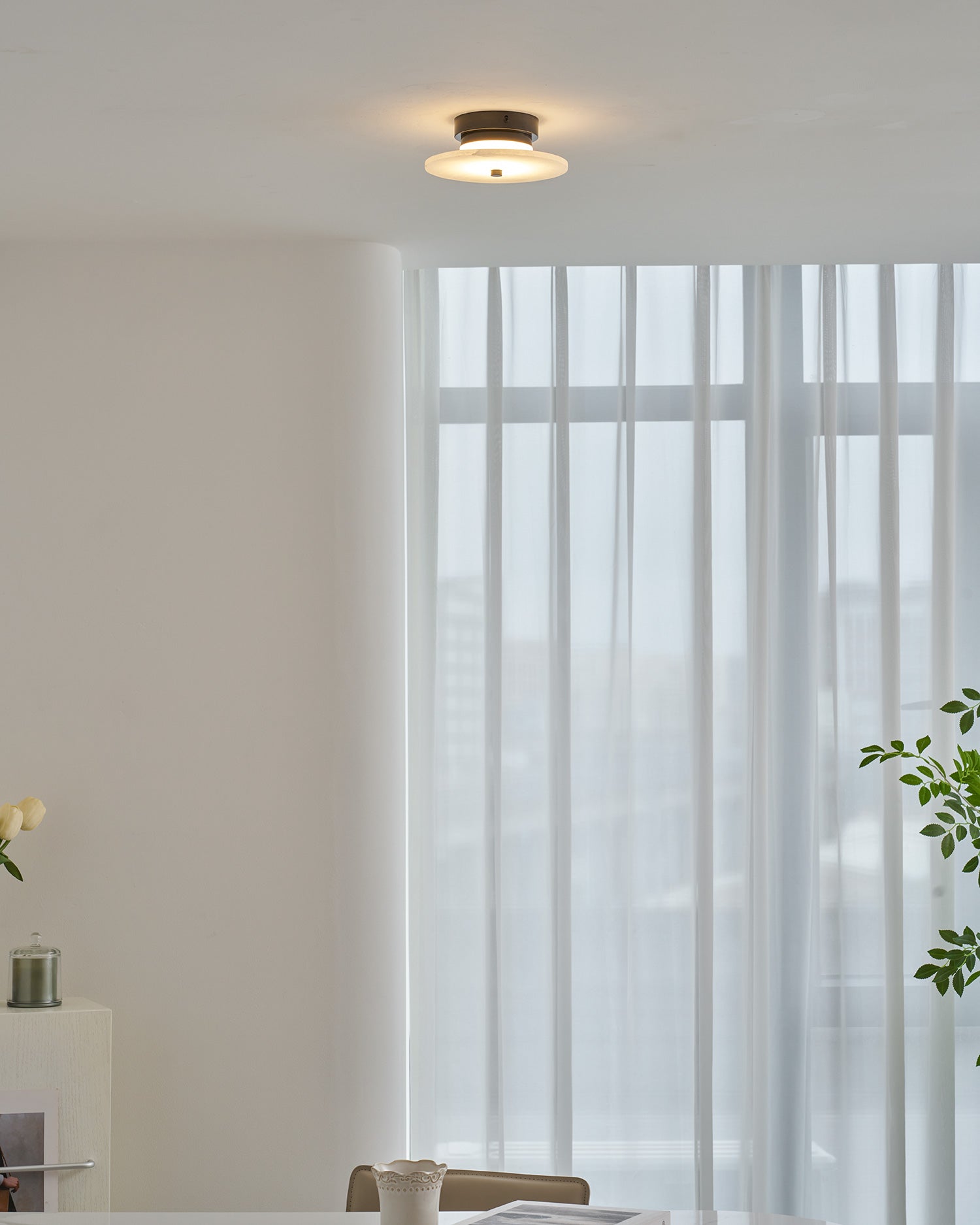Ankeny Alabaster Ceiling Lamp - Vakkerlight