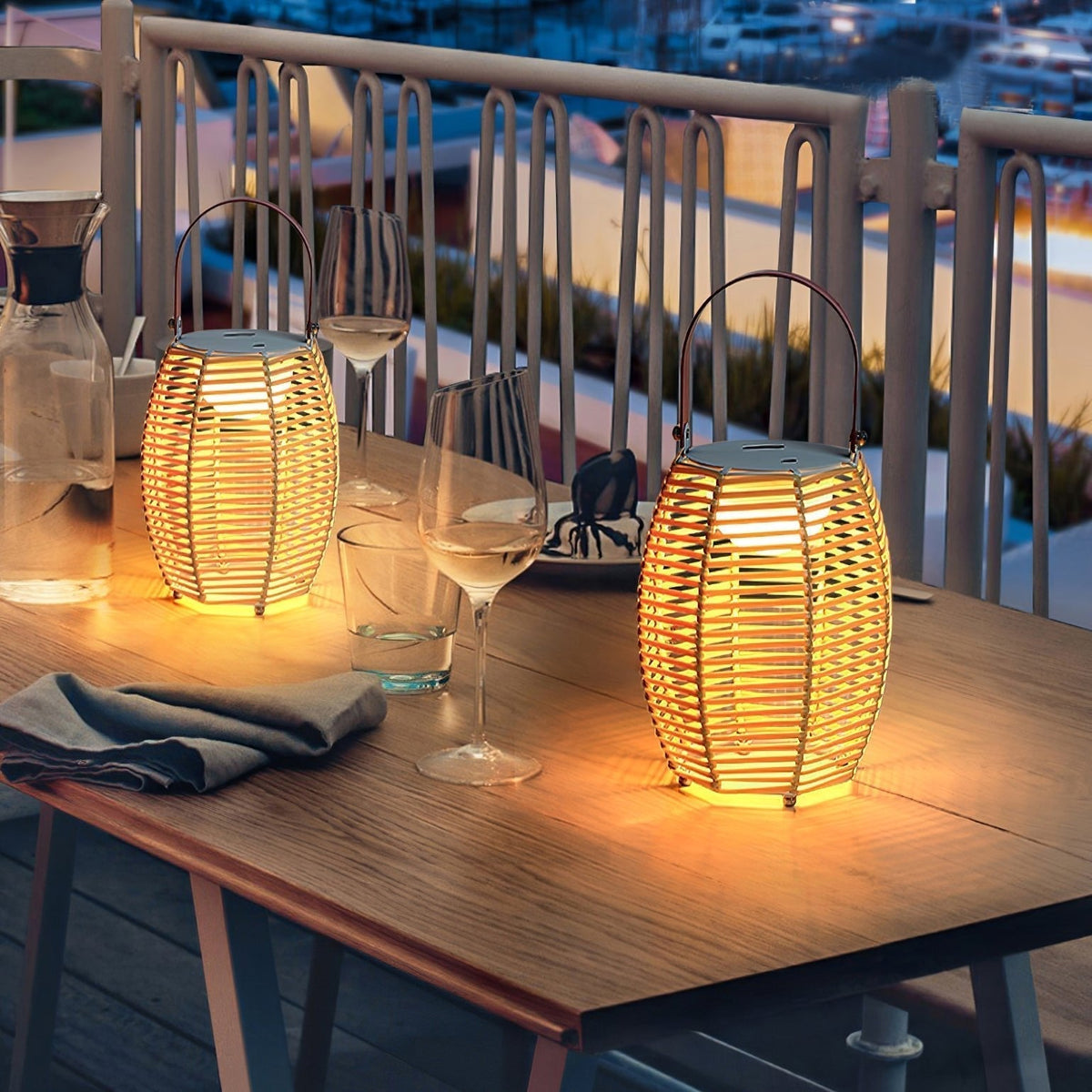 Lantern Built-in Battery Table Lamp