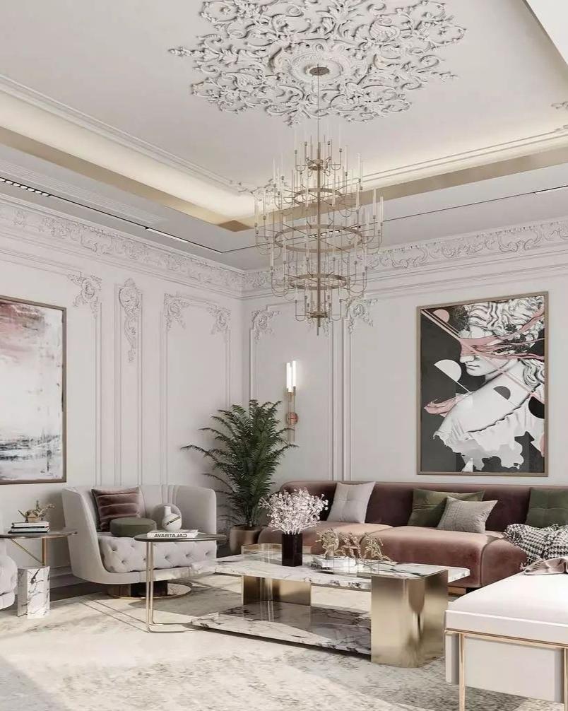 Luxury 5-Tier Crystal Rods Luxury Gala Chandelier