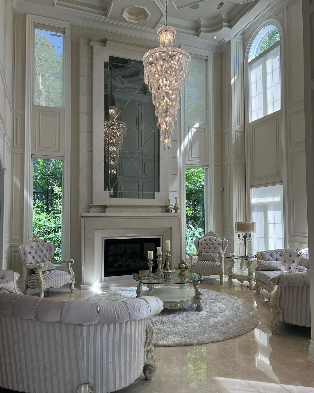 Extra Large Spiral Crystal and Metal Chandelier for Staircase Foyer Living Room