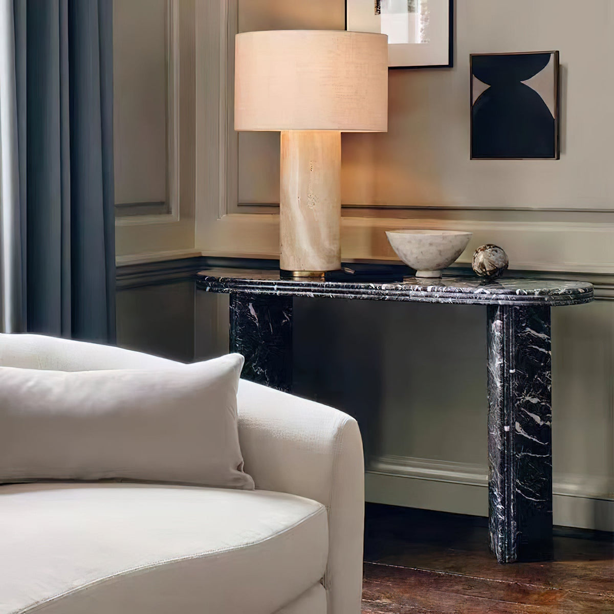 Remi Stone Table Lamp