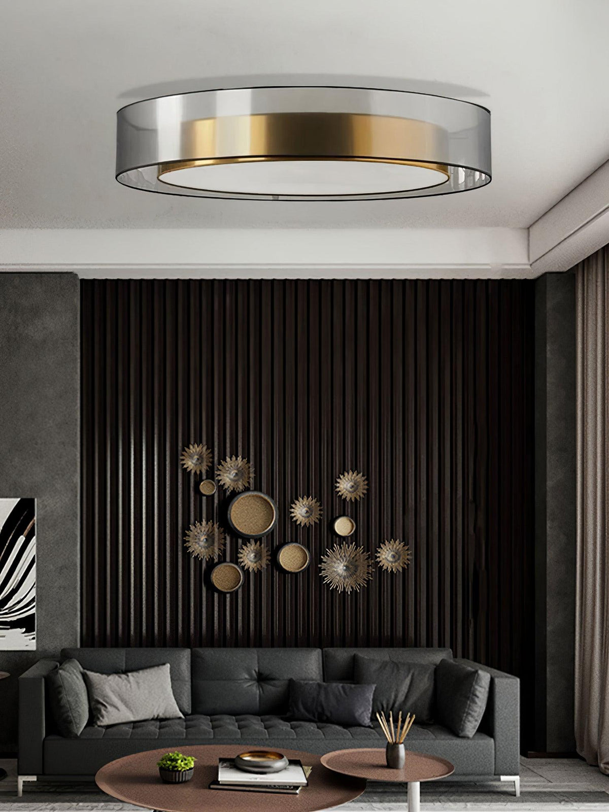 Round Low Profile Ceiling Light