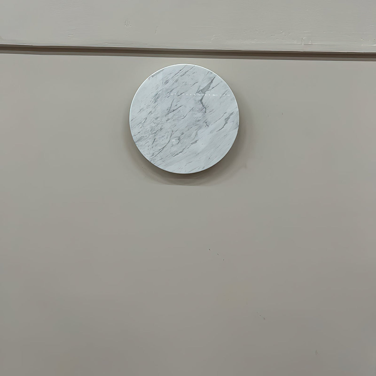 Round White Marble Sconce