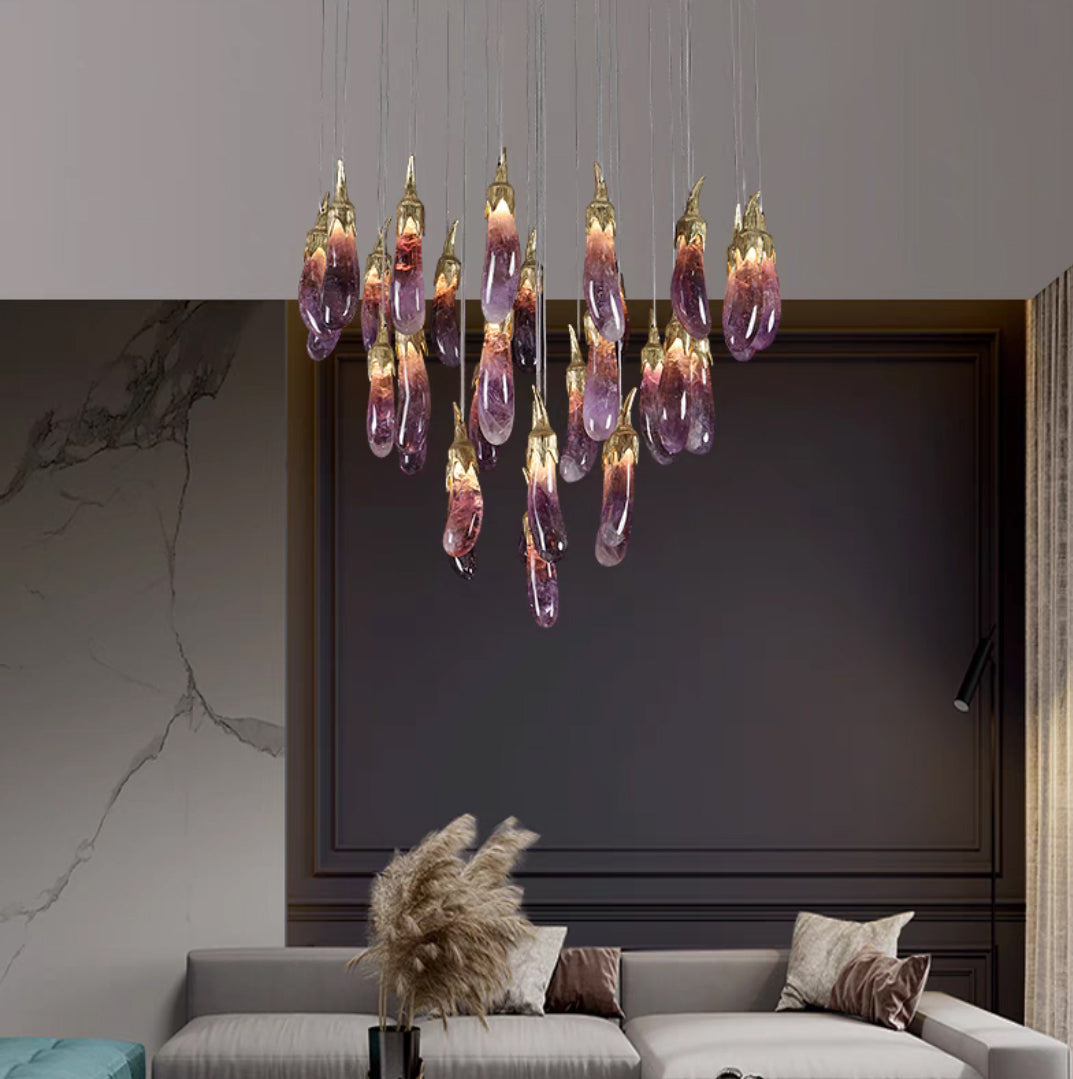 New Purple Style Eggplant-Shaped Chandelier