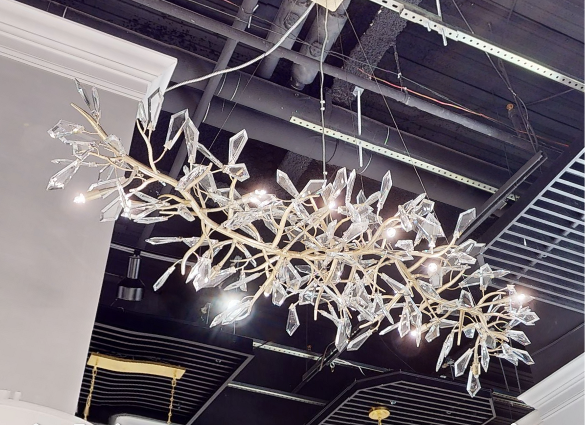 Kotta Twelve-Light Cut-Crystal Pendant Chandelier Ajc-9281