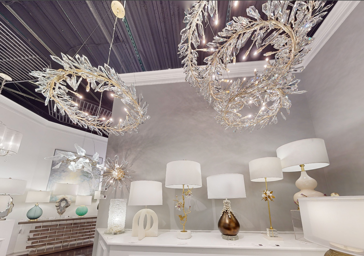 Kotta Twelve-Light Cut-Crystal Pendant Chandelier Ajc-9281