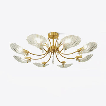 Shell Brass Ceiling Lamp