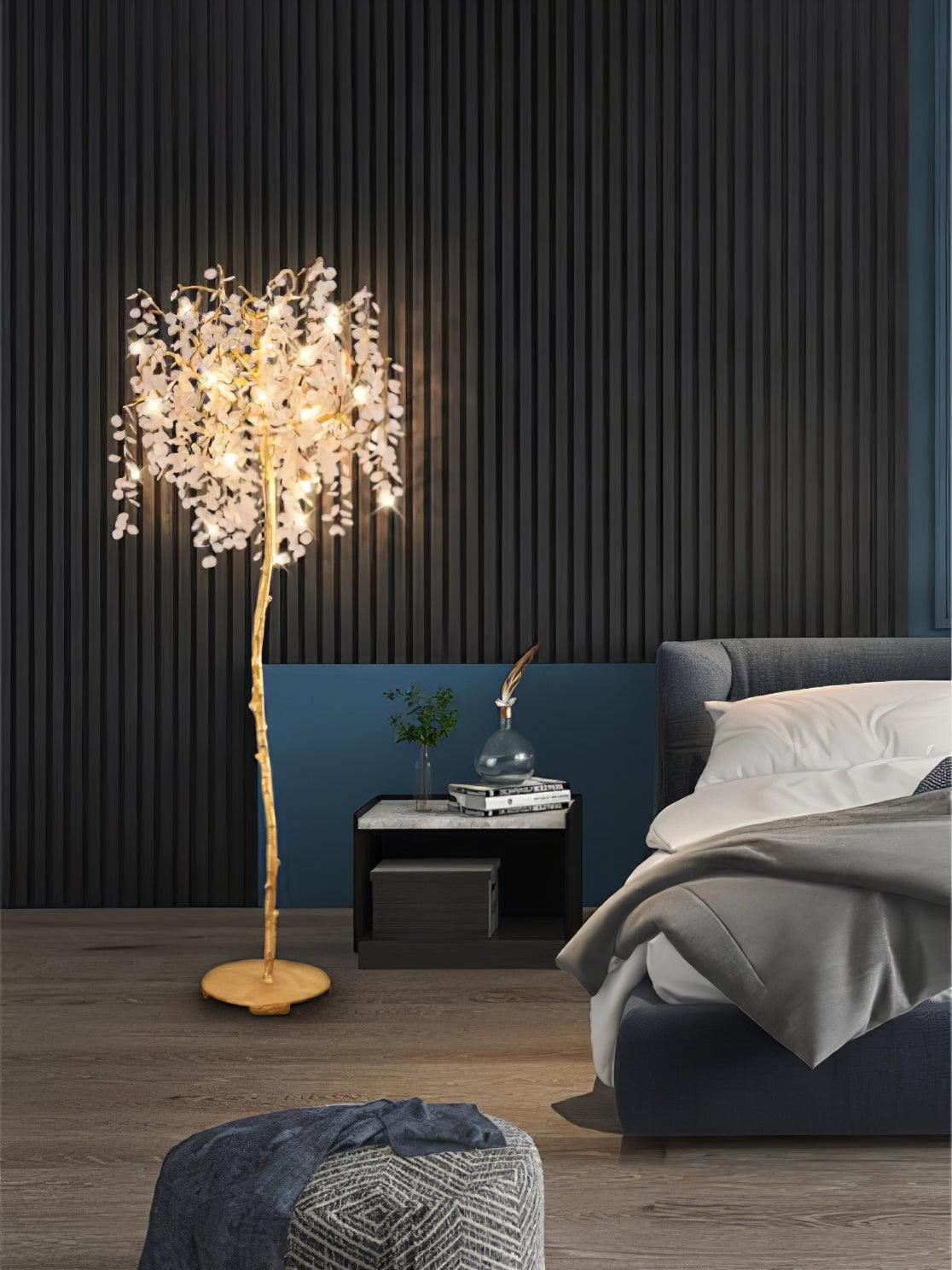 Shiro Noda Branch Crystal Floor Lamp