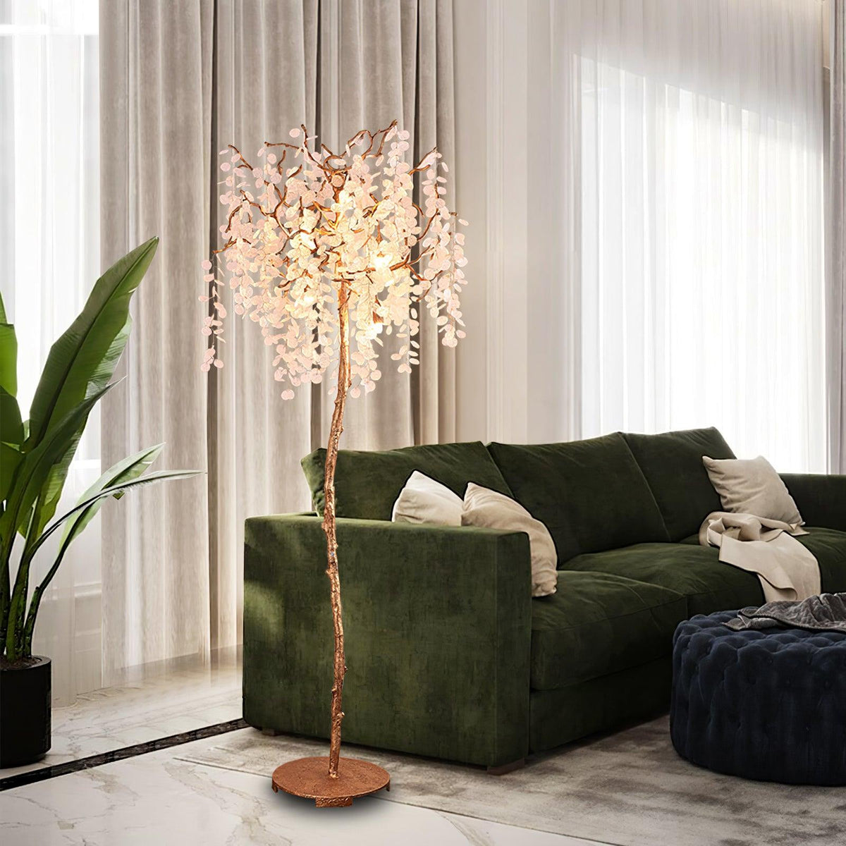 Shiro Noda Branch Crystal Floor Lamp