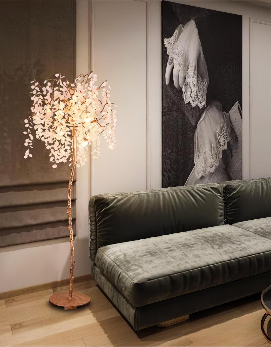 Shiro Noda Branch Crystal Floor Lamp