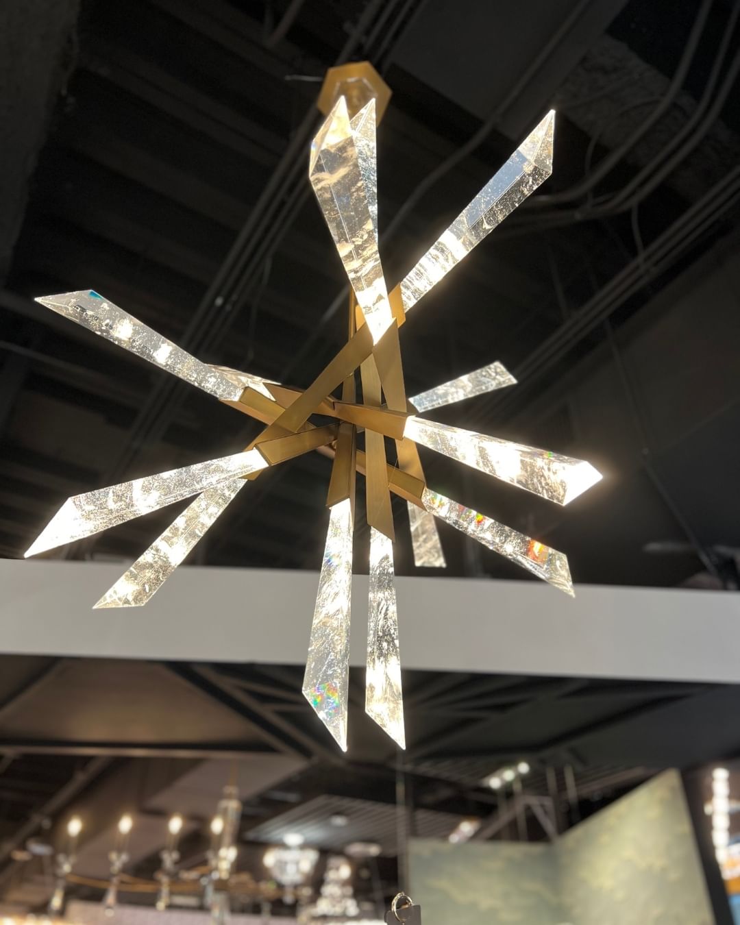 Luxury Sputnik Crystal Chandelier for Living Room / dining Room / bedroom