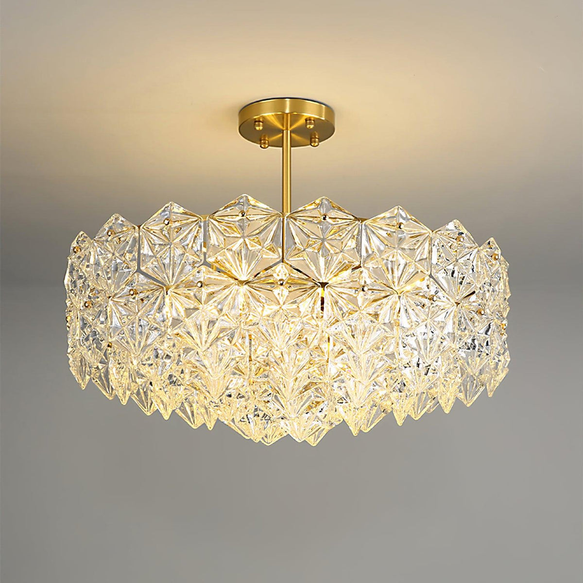Snowflake Glass Chandelier