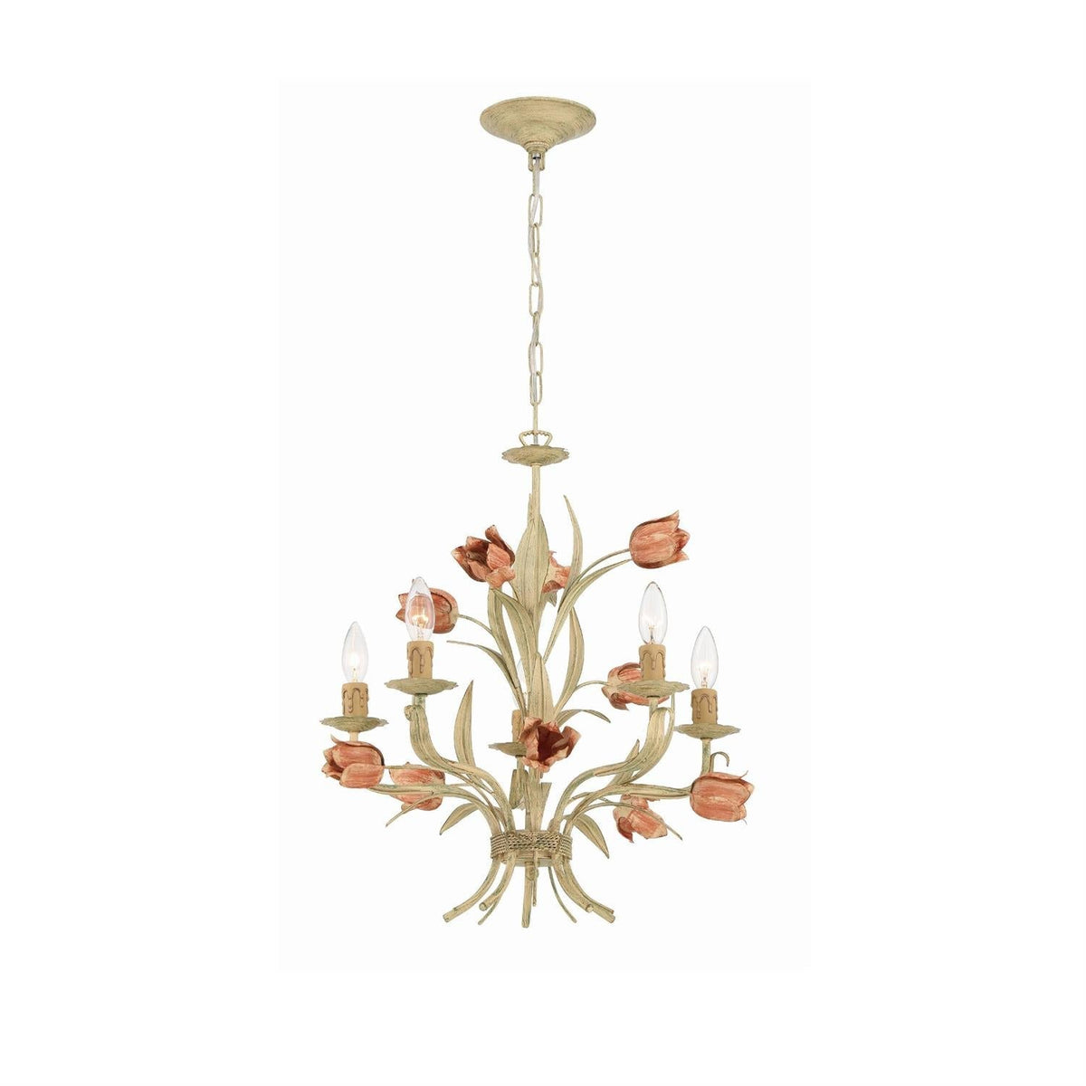 Southport Sage Rose Chandelier