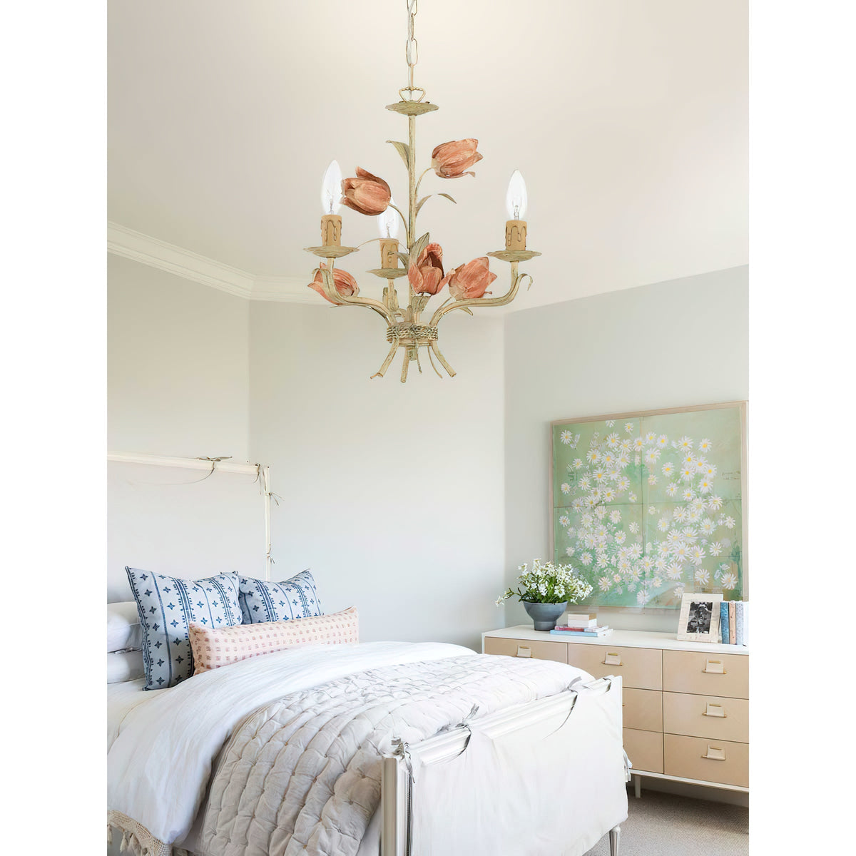 Southport Sage Rose Chandelier