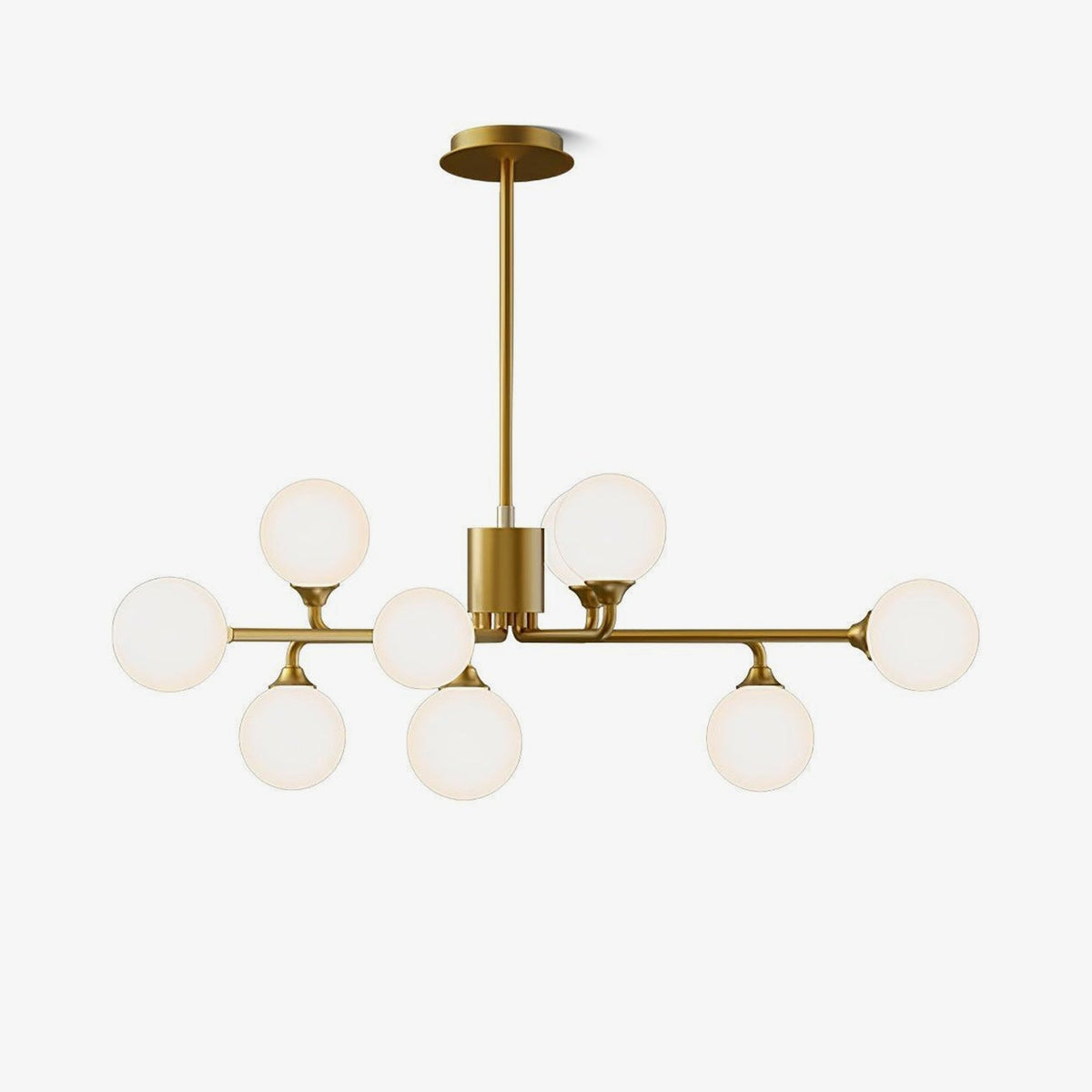 Staggered Glass Globes Chandelier