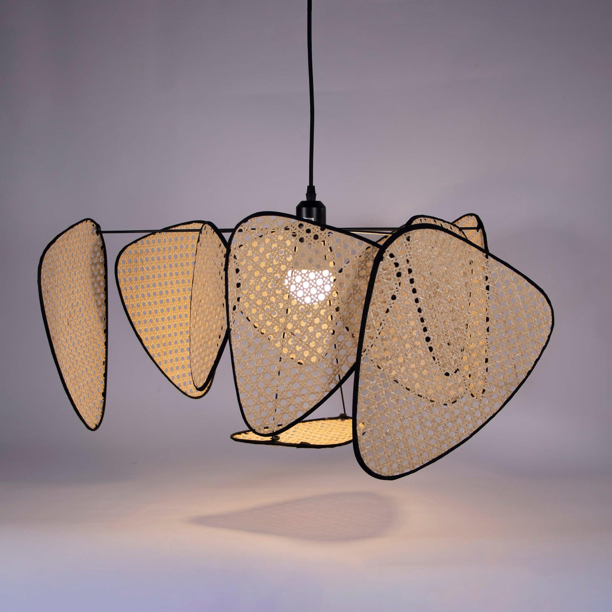 Screen Cannage Pendant Swag Light
