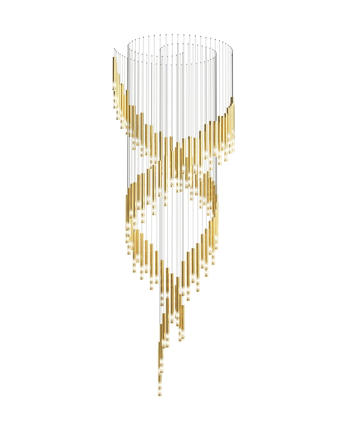 Galaxy Symphony Orchestra Meteor Shower Crystal Spiral Chandelier
