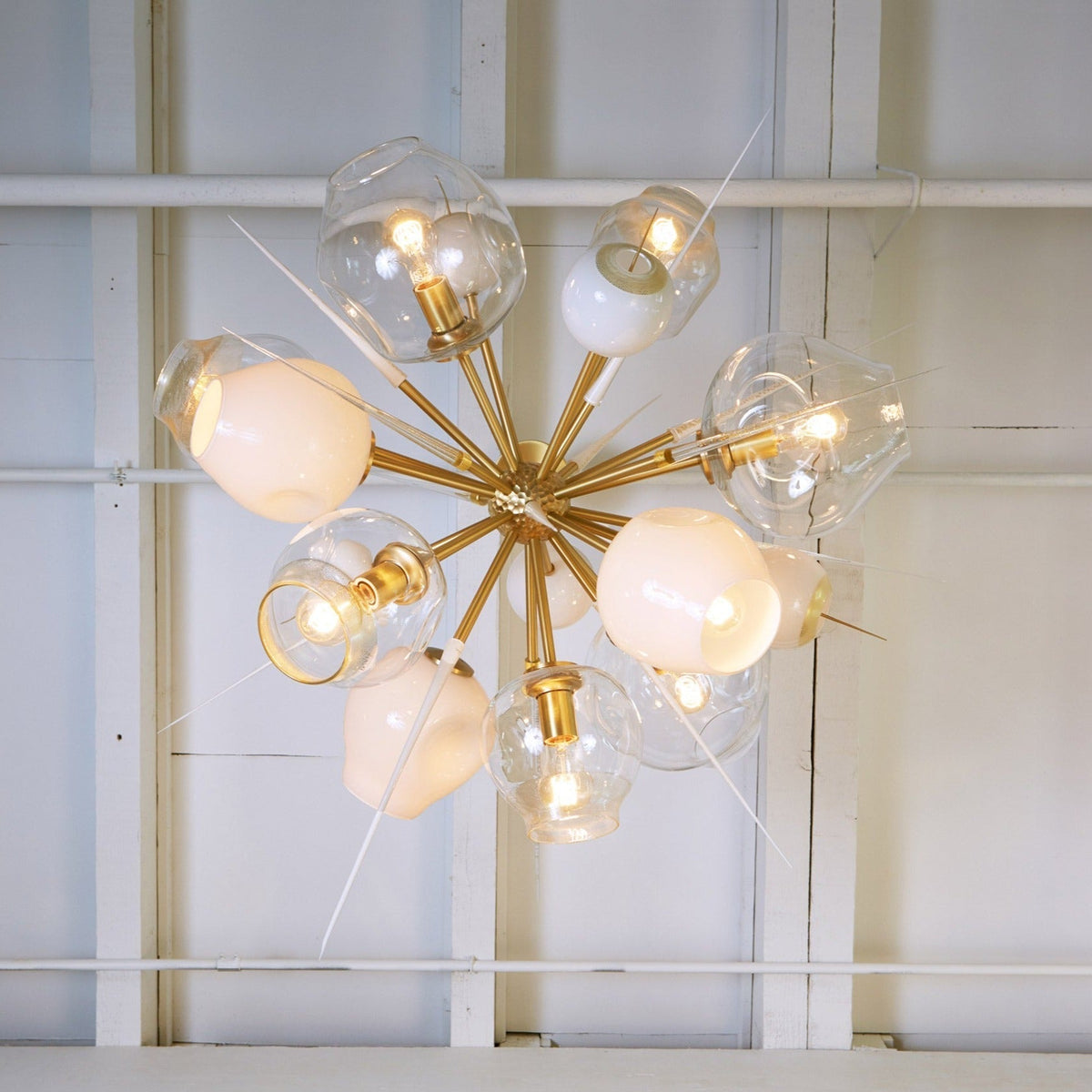 Modern Sputnik Glass Chandelier for Living Room / bedroom
