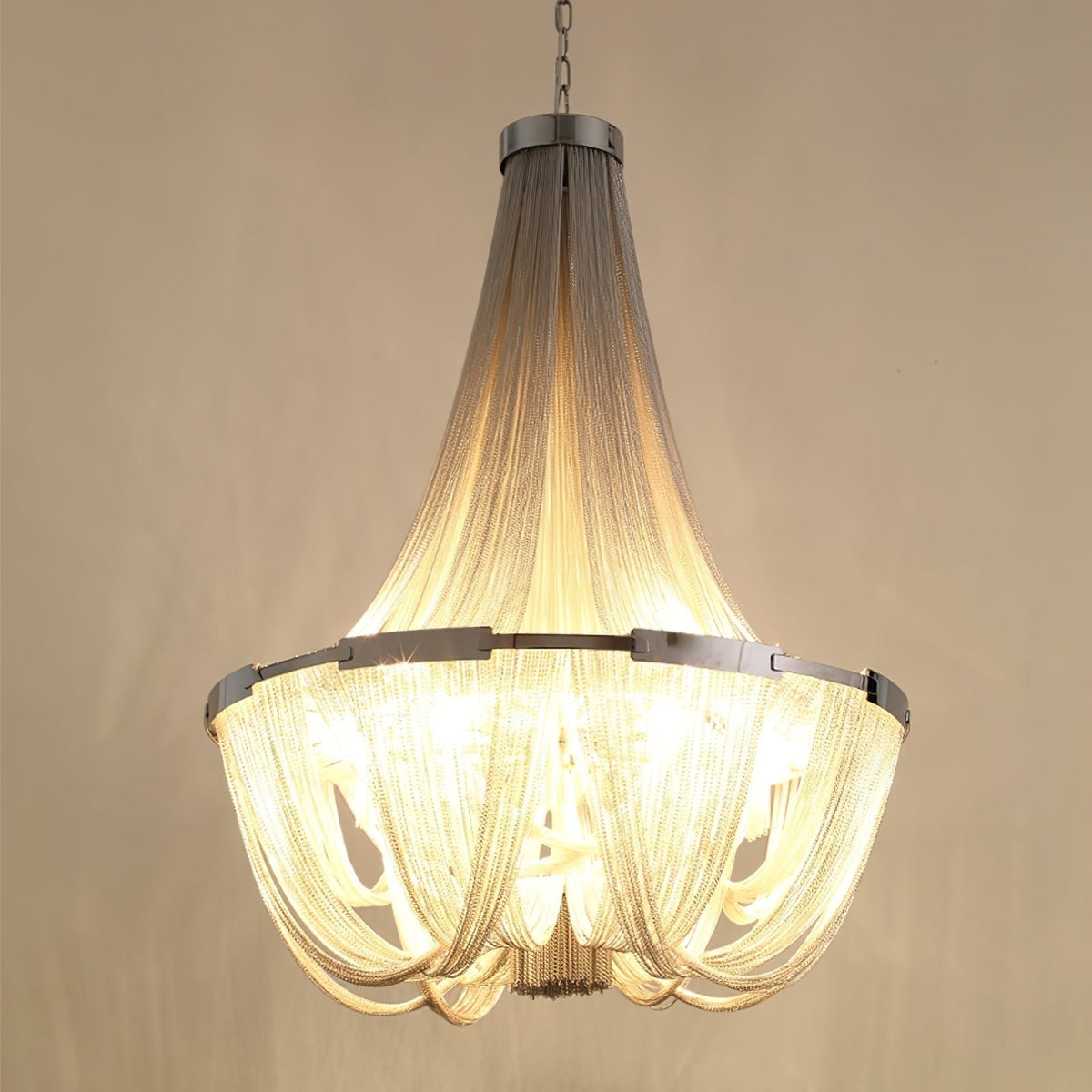 Tassel Aluminum Chain Chandelier
