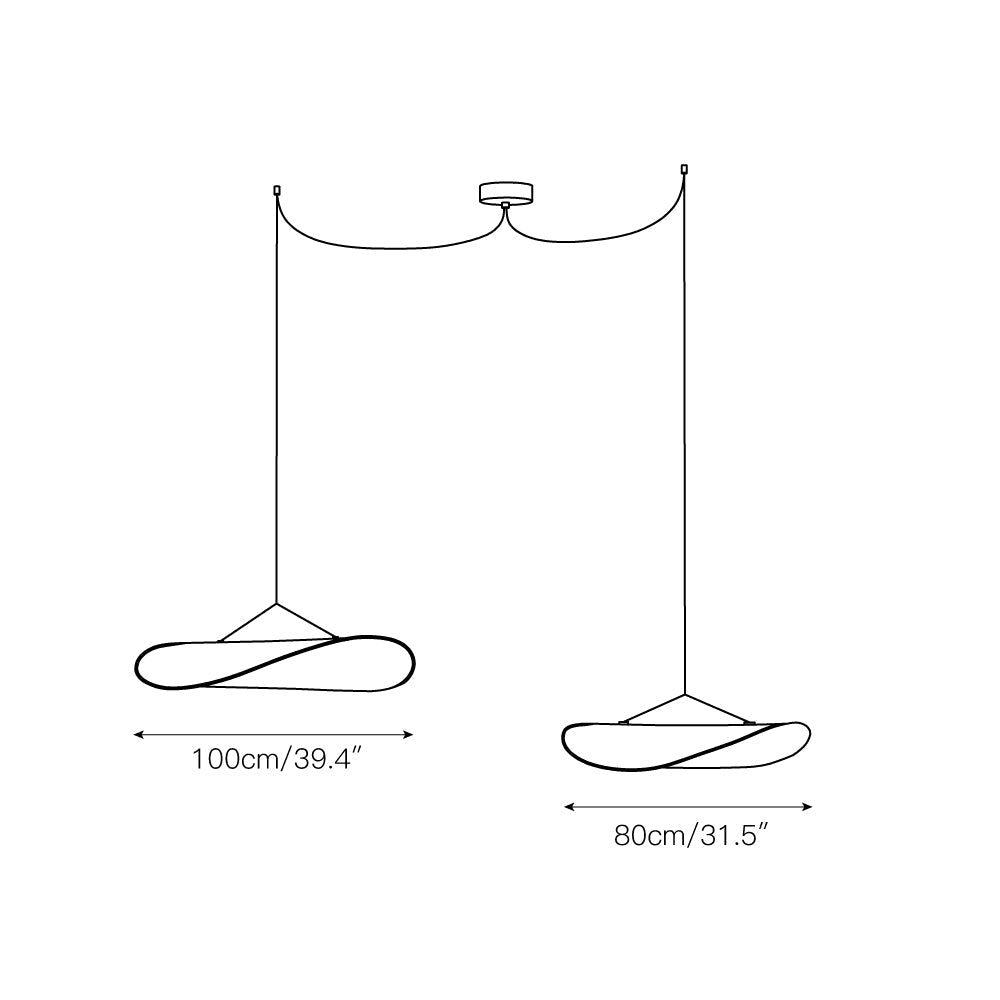 Tense Dupont Paper Pendant Lamp