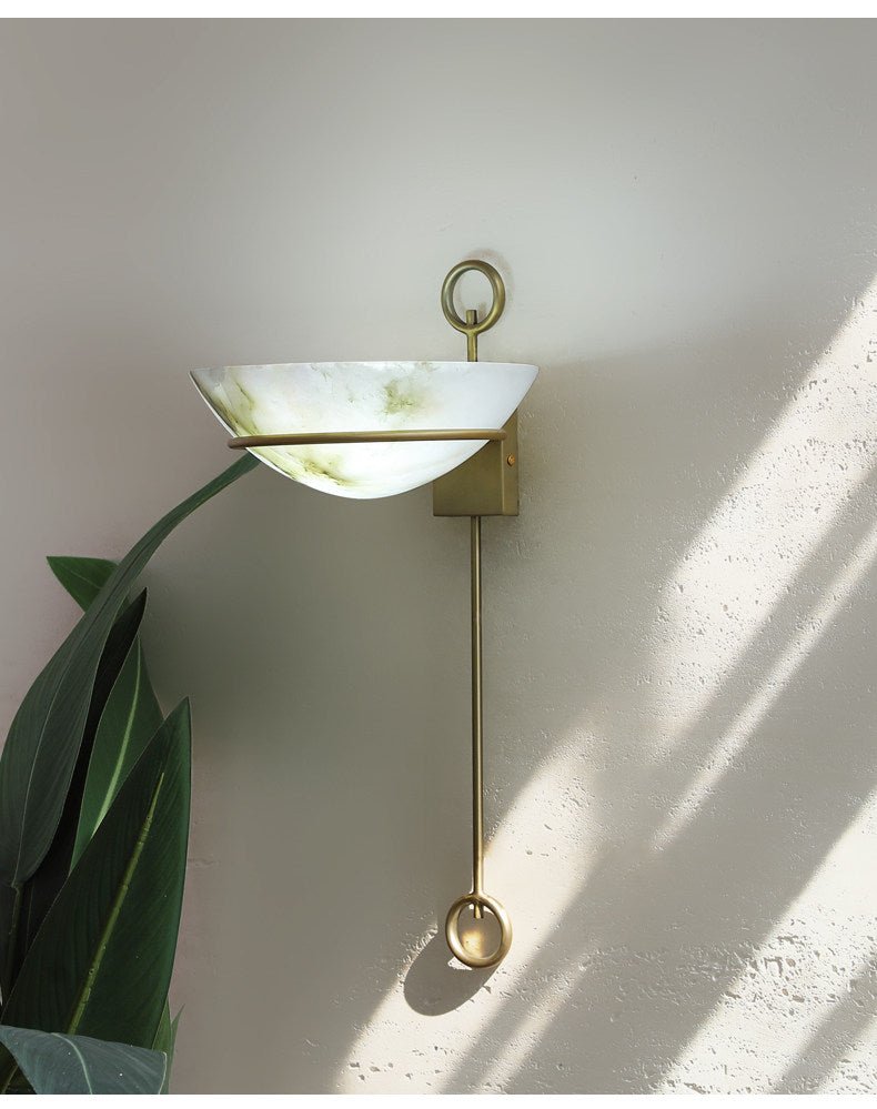 Tether Alabaster Wall Sconce