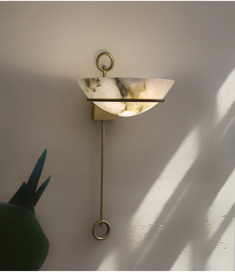 Tether Alabaster Wall Sconce