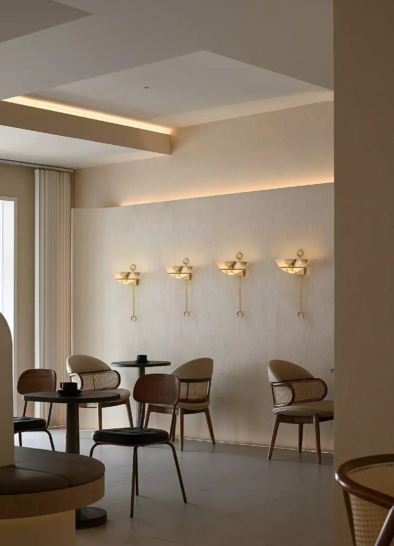 Tether Alabaster Wall Sconce