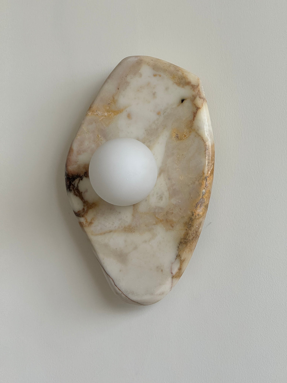 Textured Marble Wall Lamp