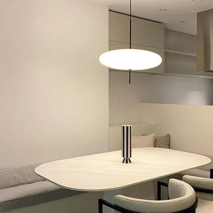 Modern White Bead Lampshade Pendant Light for Living / dining Room