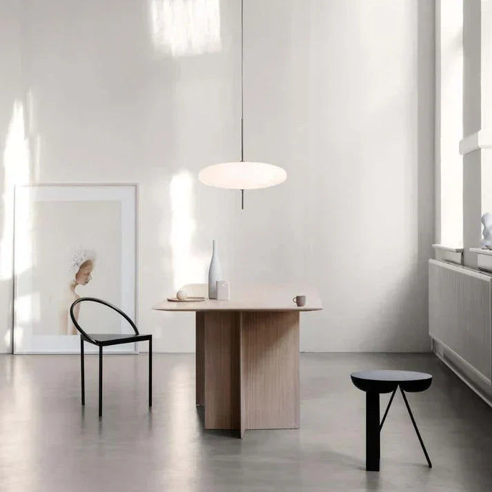 Modern White Bead Lampshade Pendant Light for Living / dining Room