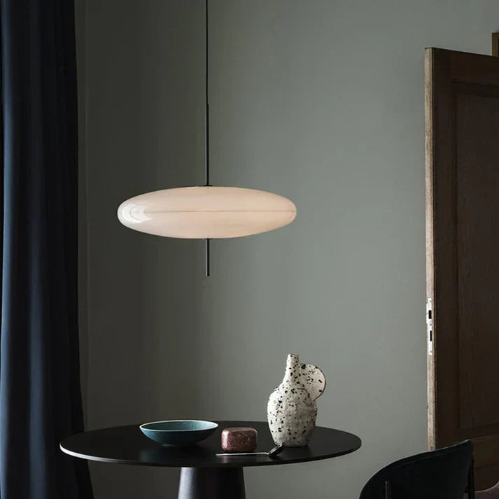 Modern White Bead Lampshade Pendant Light for Living / dining Room