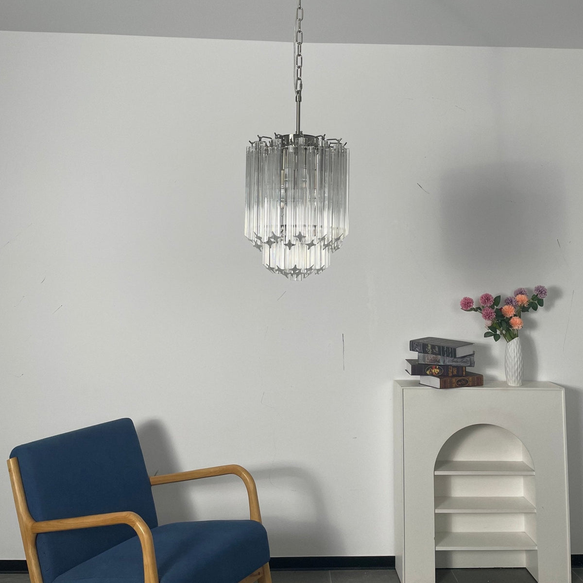 Transparant Murano Prism Chandelier