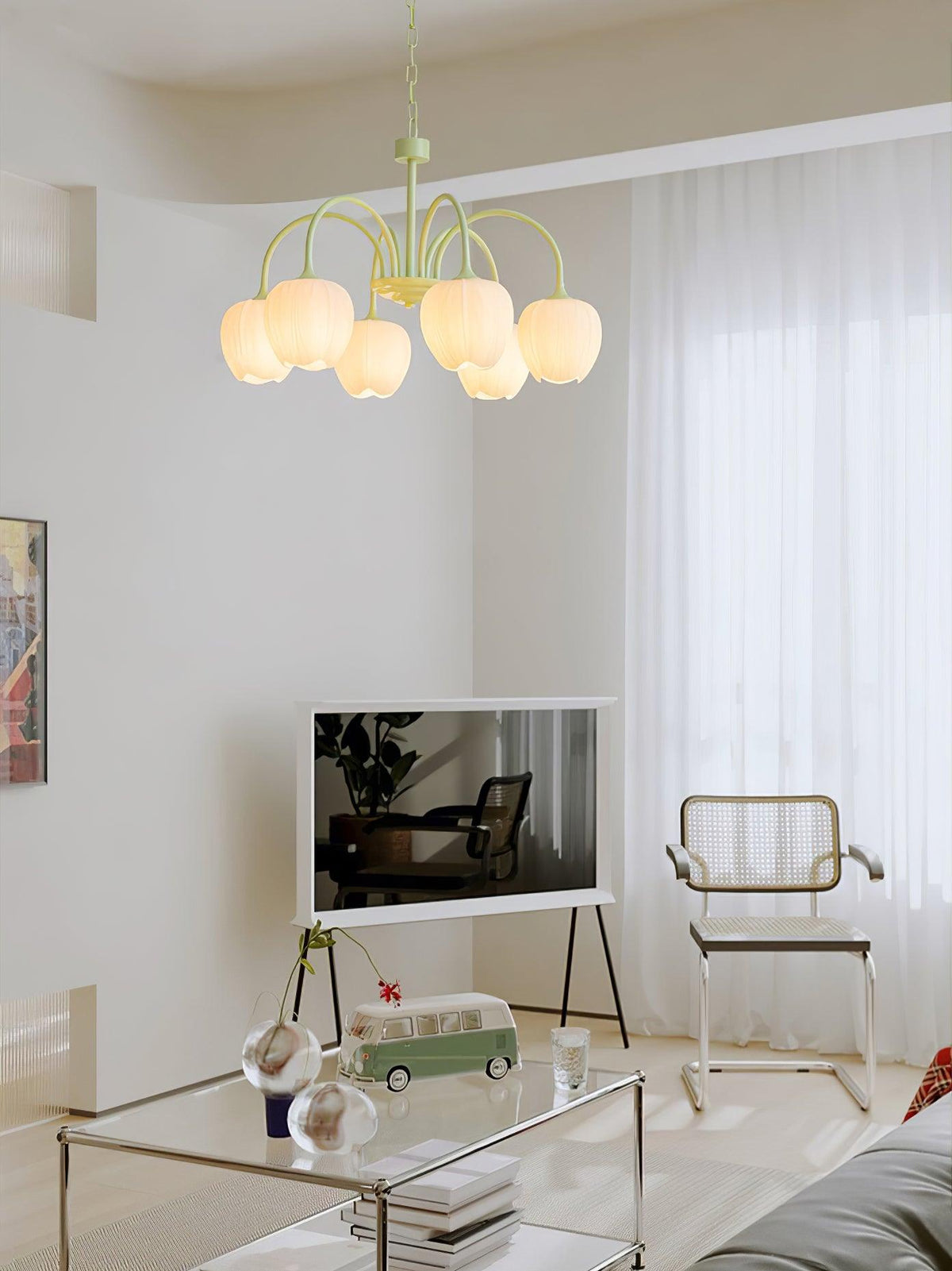 Tulip Matcha Chandelier