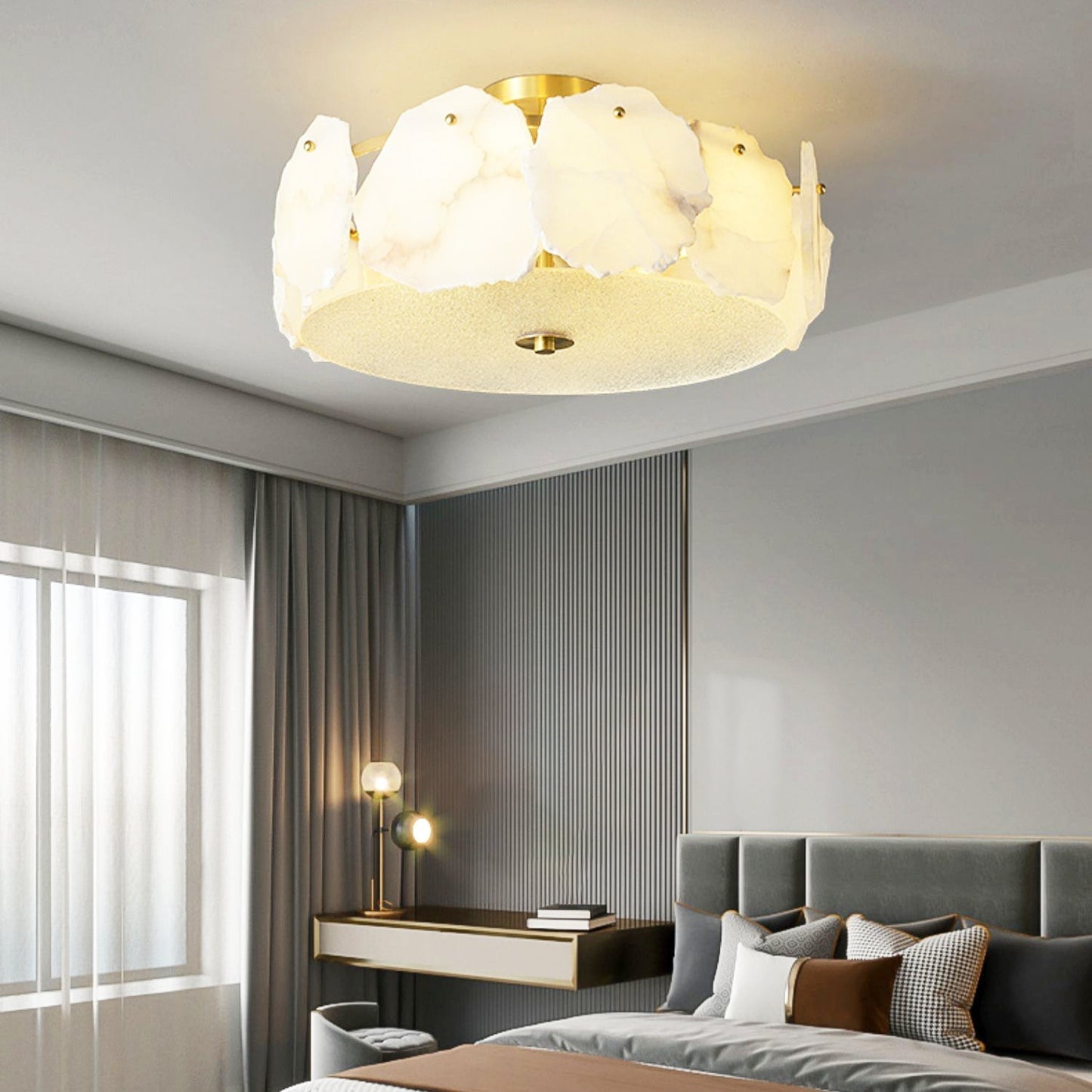 Valeria Alabaster Ceiling Lamp - Vakkerlight