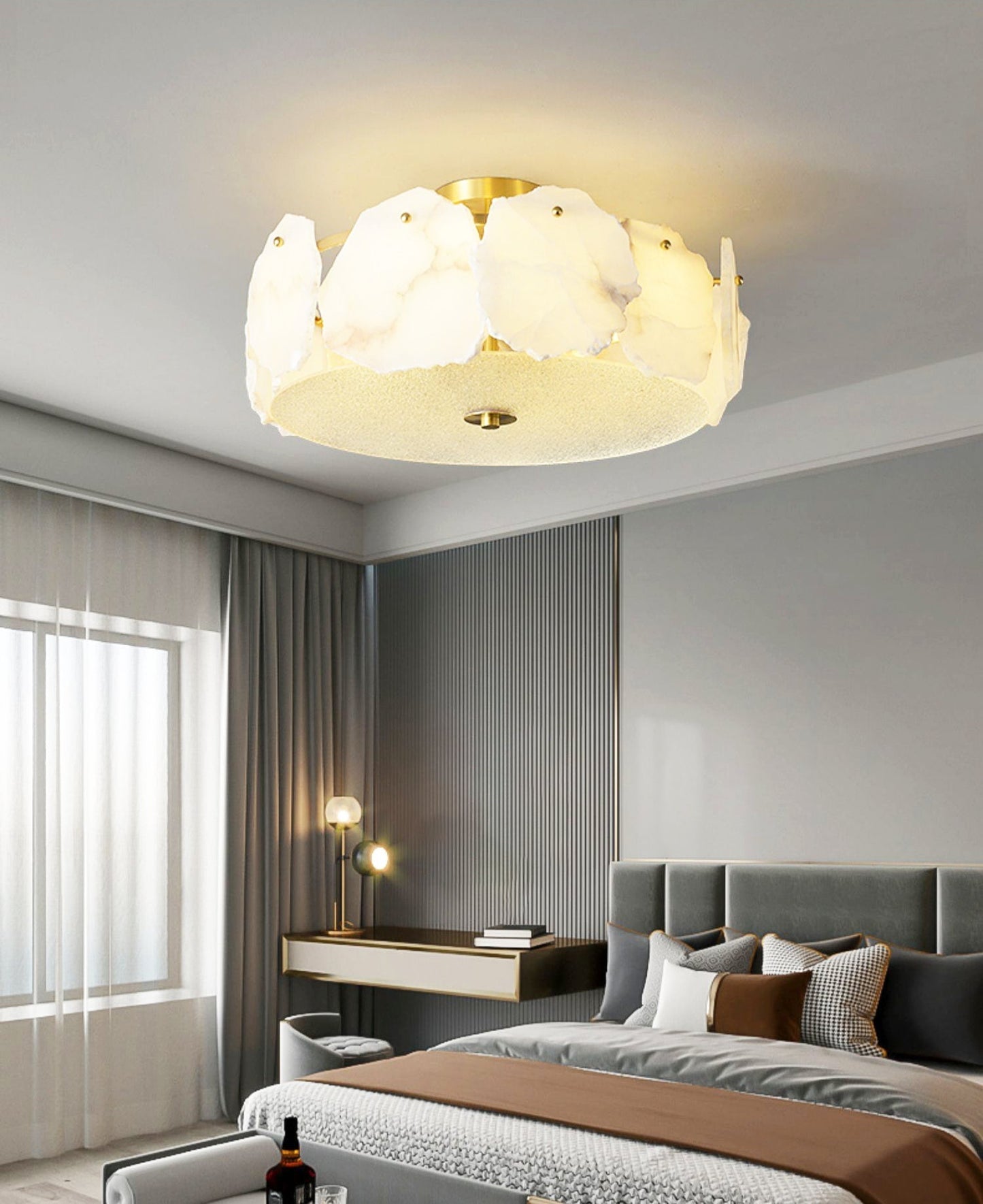 Valeria Alabaster Ceiling Lamp - Vakkerlight