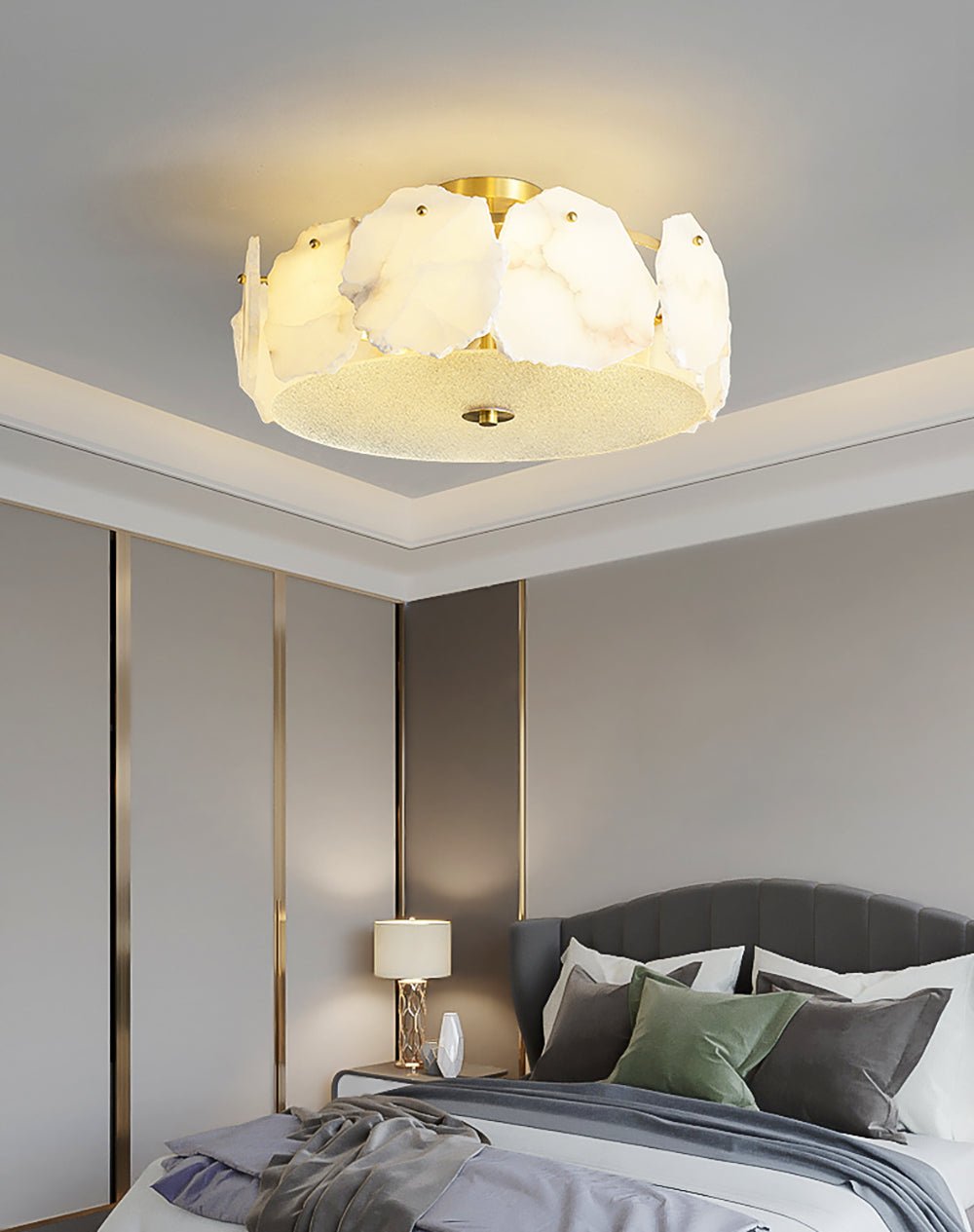 Valeria Alabaster Ceiling Lamp - Vakkerlight
