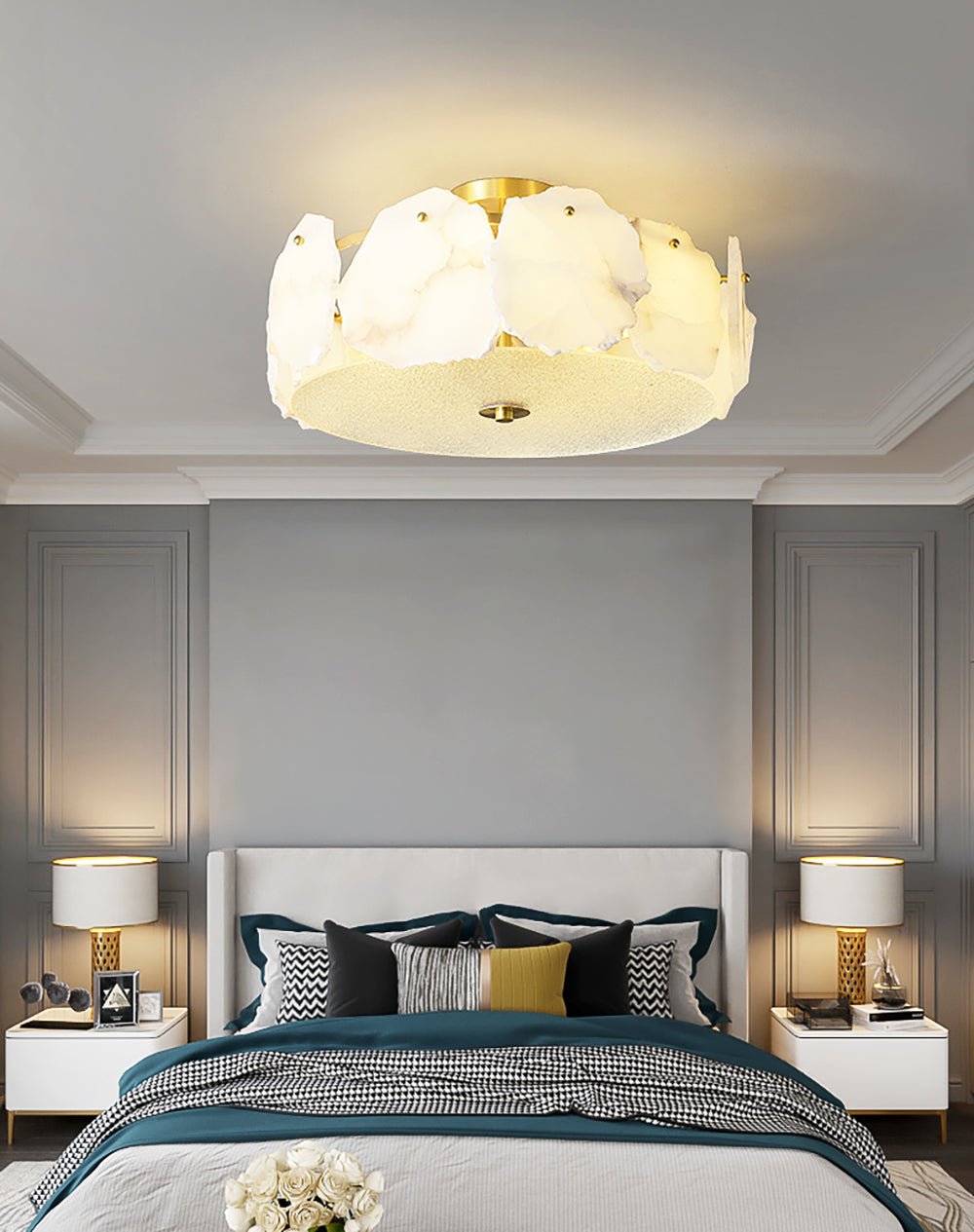 Valeria Alabaster Ceiling Lamp - Vakkerlight