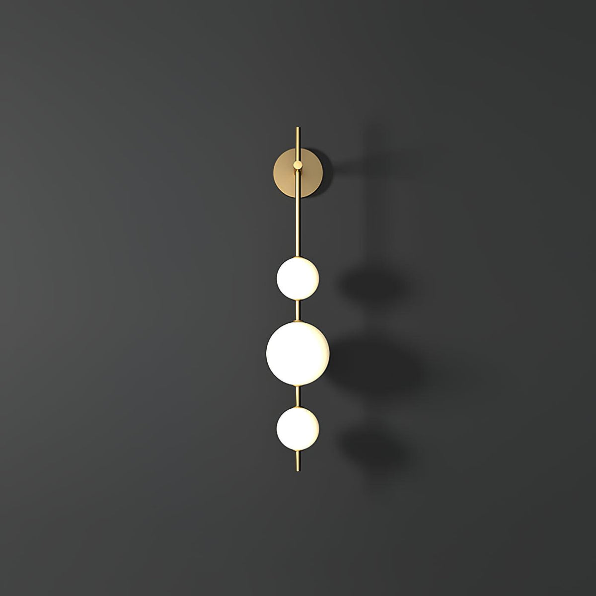 Vertical Globe Wall Lamp