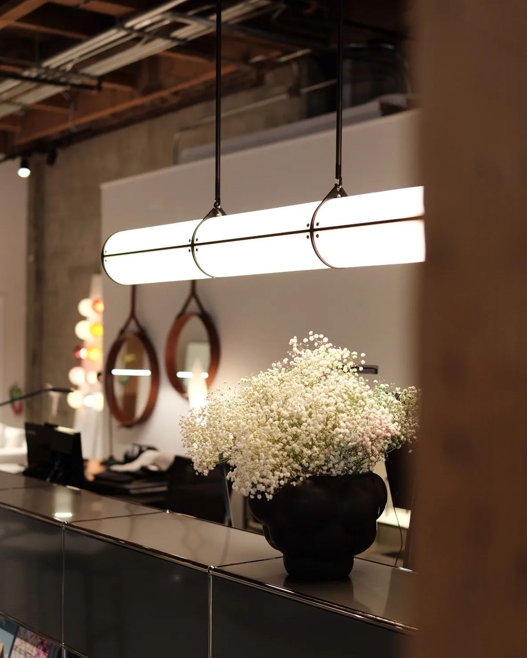 Modern Cylindrical Chandelier for Dining Room / kitchen Island