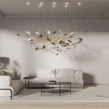 Vine Meteor Shower Crystal Spiral Chandelier