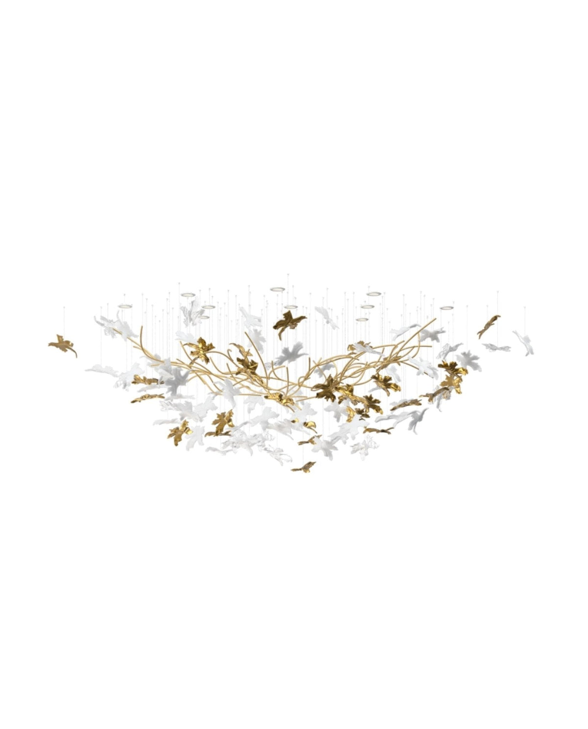 Vine Meteor Shower Crystal Spiral Chandelier