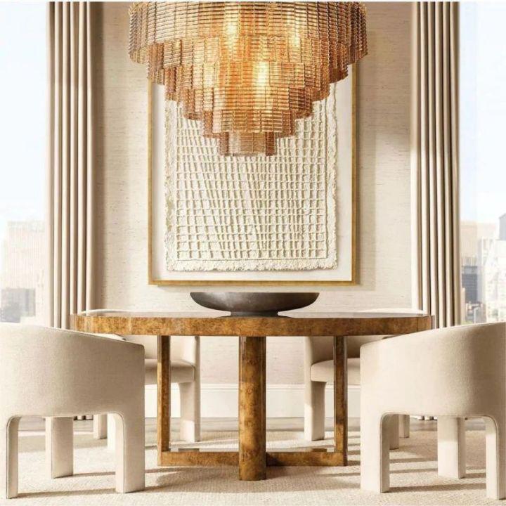 Sirena Clear Round Chandelier 41"