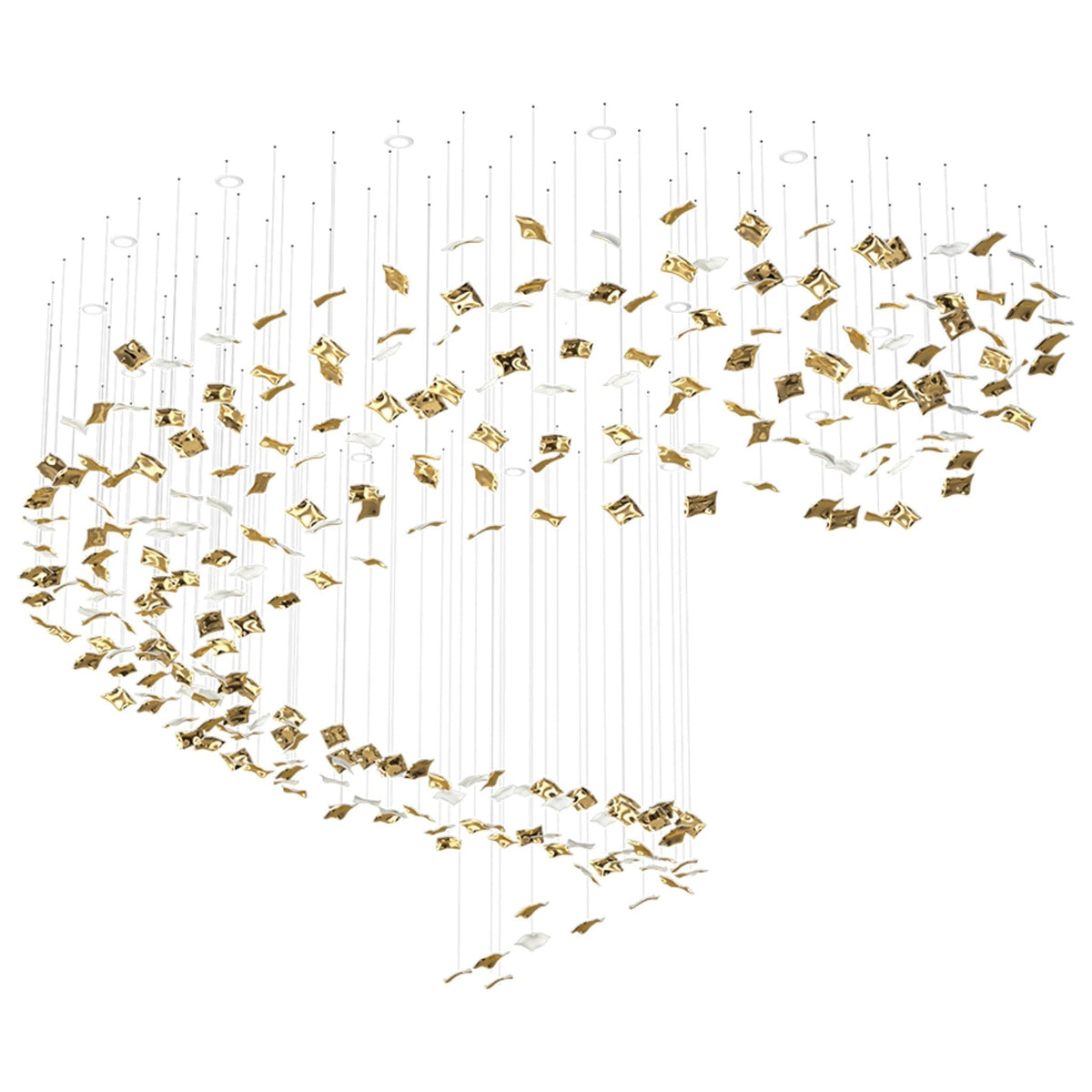 Galaxy Whispering Kerchiefs Meteor Shower Crystal Spiral Chandelier