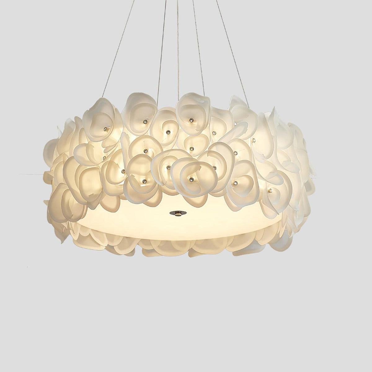 White Hydrangea Pendant Lamp