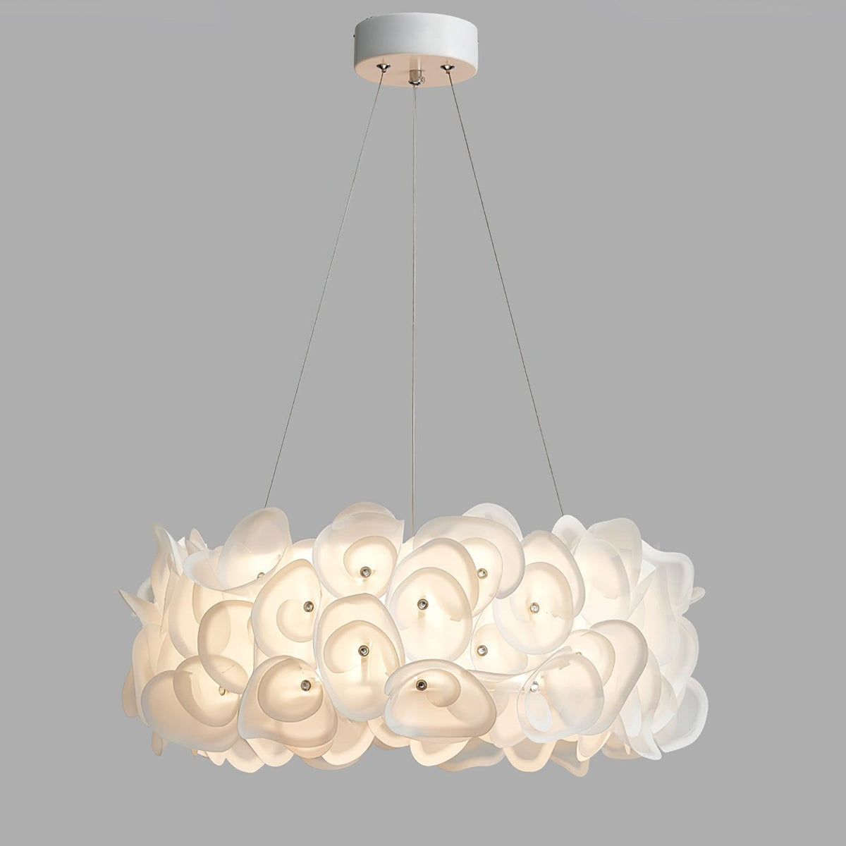 White Hydrangea Pendant Lamp
