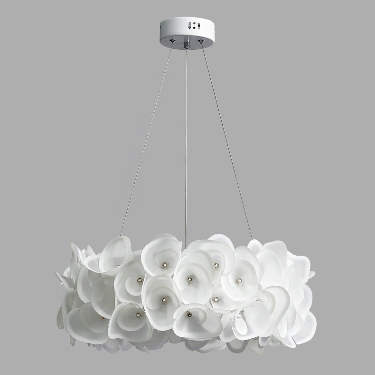 White Hydrangea Pendant Lamp