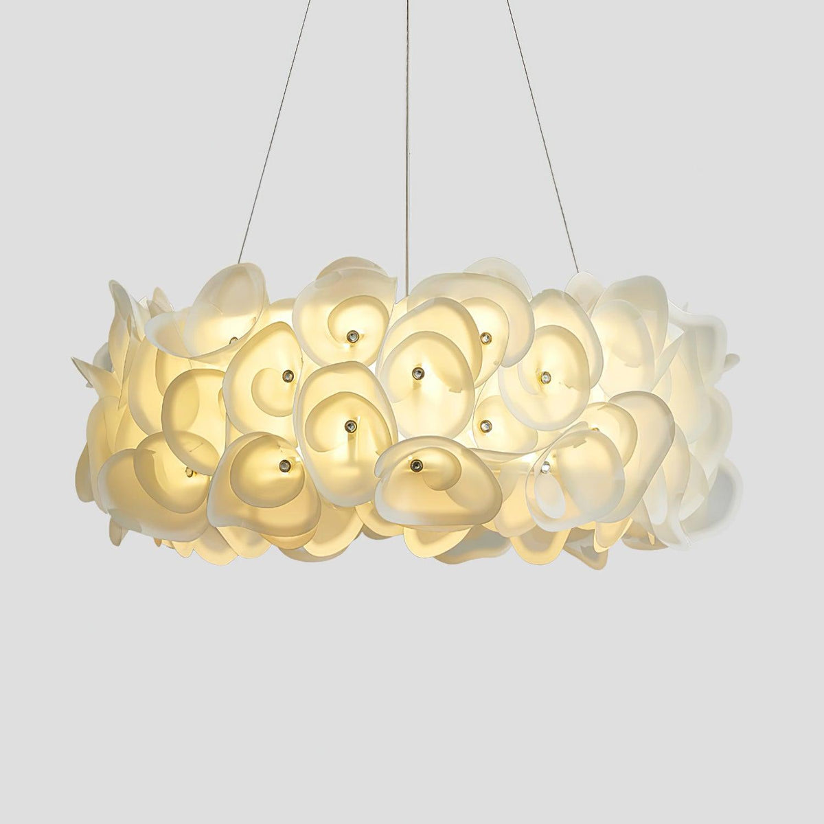 White Hydrangea Pendant Lamp