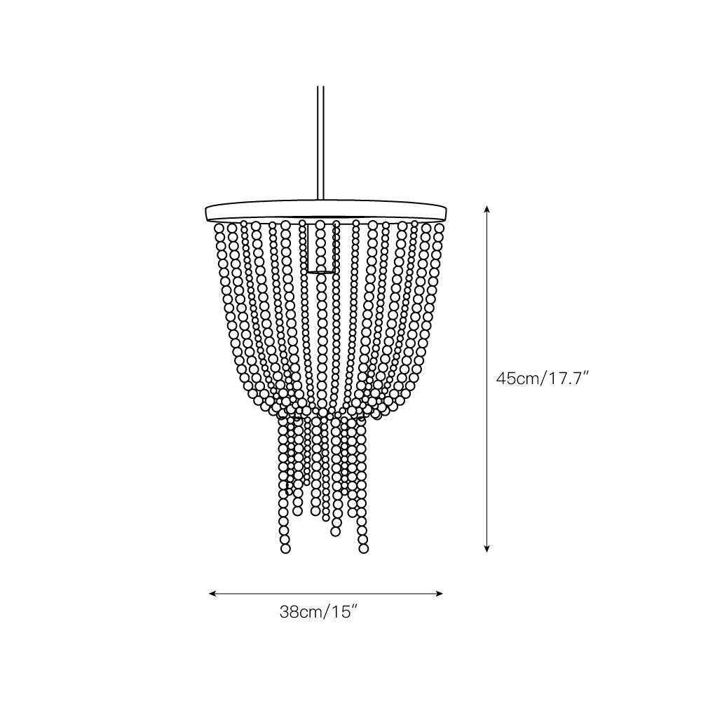 Angie Beaded Chandelier