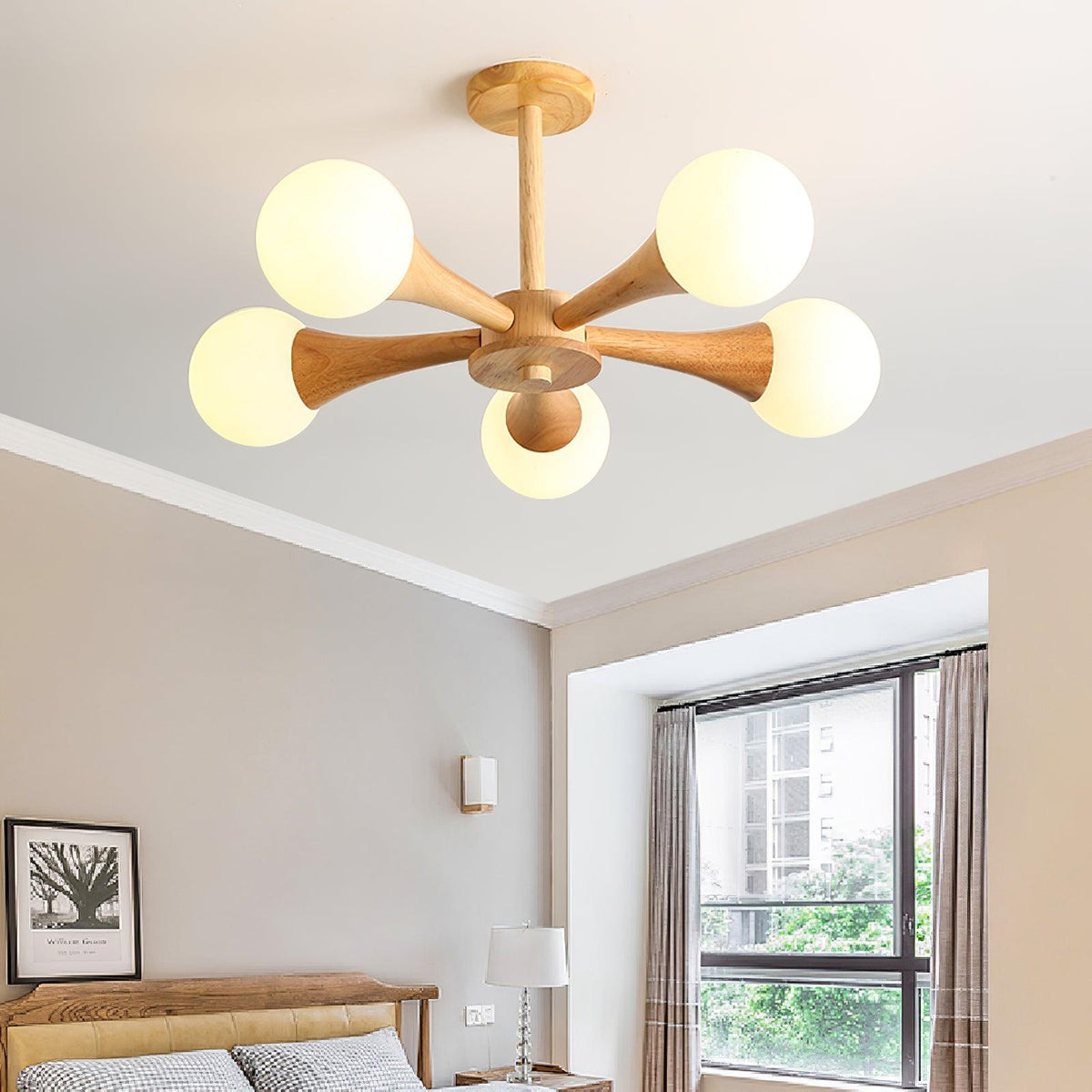 Wooden Nera Chandelier