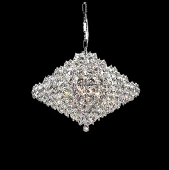 Aesthetic Luxury Conical Crystal Chandelier for Living / dinning Room